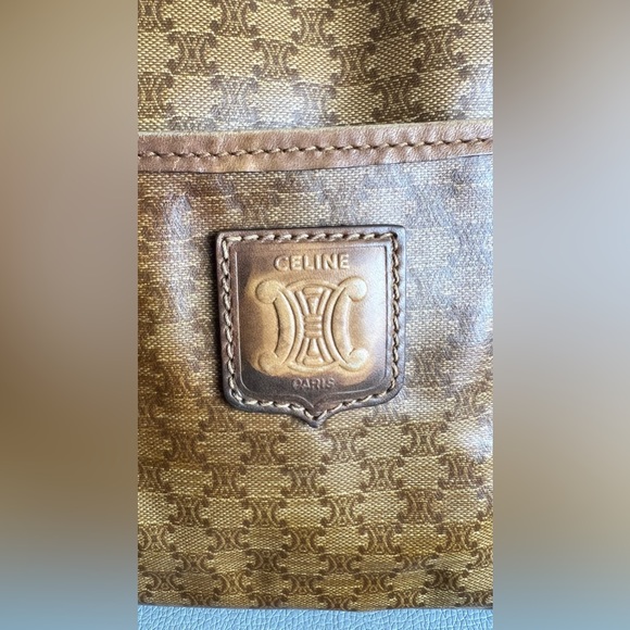 💙 Celine Macadam Coated Canvas Boston Bag - Picture 12 of 16